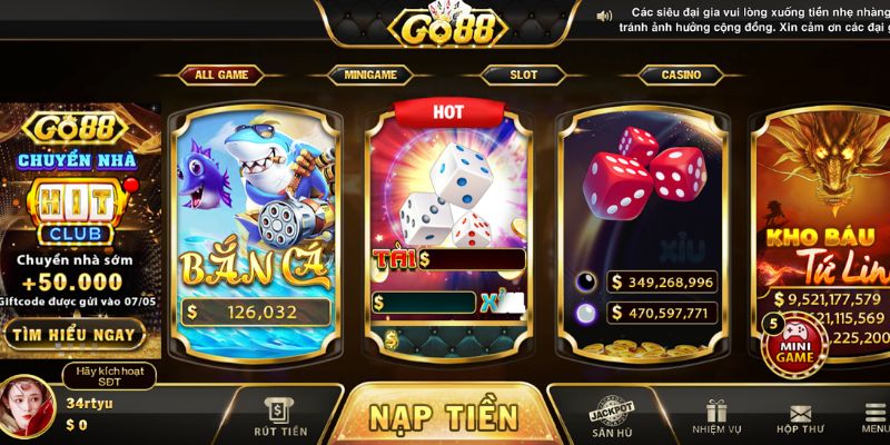 Những ưu điểm của app cá độ GO88