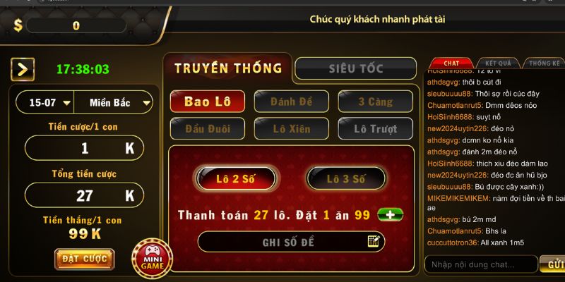 Xổ số lô đề Go88 đặt 1 ăn 99 làm giàu không khó